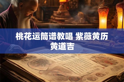 桃花运筒谱教唱 紫薇黄历黄道吉