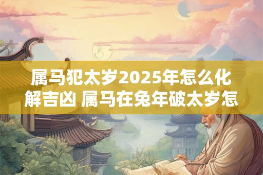 属马犯太岁2025年怎么化解吉凶 属马在兔年破太岁怎么办