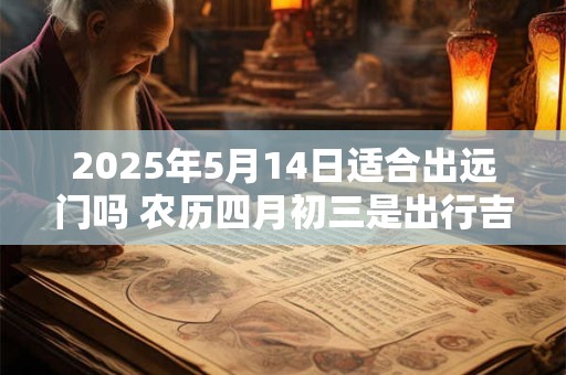 2025年5月14日适合出远门吗 农历四月初三是出行吉日吗