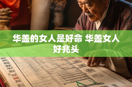 华盖的女人是好命 华盖女人好兆头
