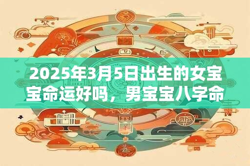 2025年3月5日出生的女宝宝命运好吗，男宝宝八字命运查询