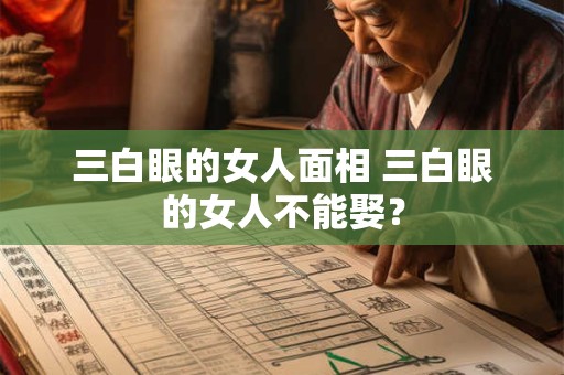 三白眼的女人面相 三白眼的女人不能娶？