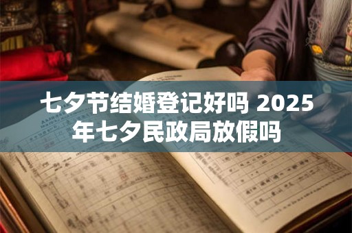 七夕节结婚登记好吗 2025年七夕民政局放假吗 七夕节结婚登记好吗 2025年七夕民政局放假吗