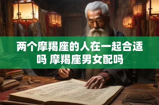 两个摩羯座的人在一起合适吗 摩羯座男女配吗