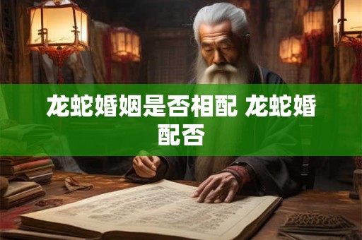 龙蛇婚姻是否相配 龙蛇婚配否