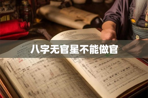 八字无官星不能做官
