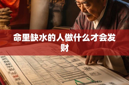 命里缺水的人做什么才会发财