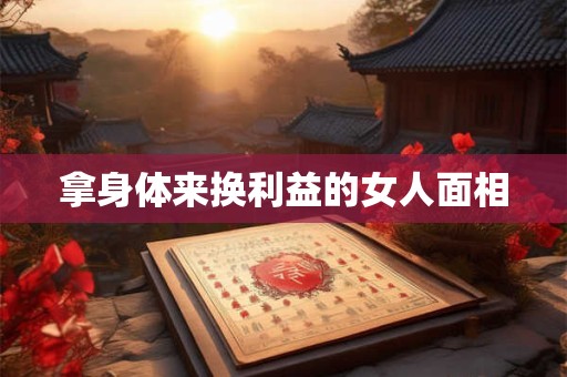 拿身体来换利益的女人面相
