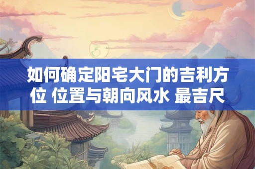 如何确定阳宅大门的吉利方位 位置与朝向风水 最吉尺寸