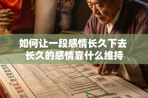 如何让一段感情长久下去 长久的感情靠什么维持