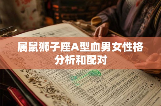属鼠狮子座A型血男女性格分析和配对