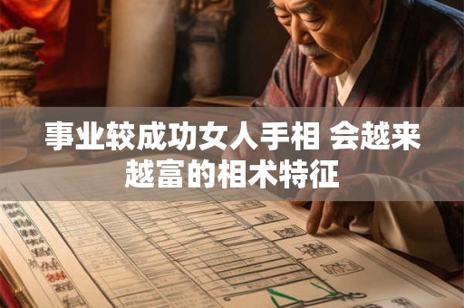 事业较成功女人手相 会越来越富的相术特征
