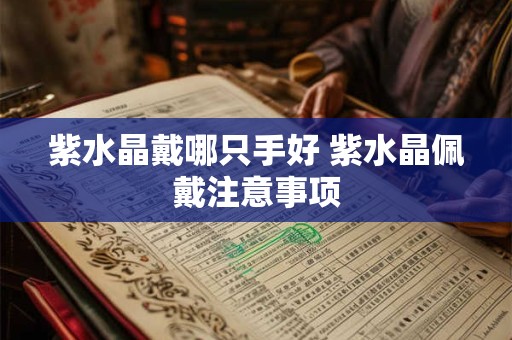 紫水晶戴哪只手好 紫水晶佩戴注意事项