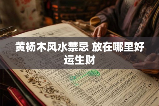 黄杨木风水禁忌 放在哪里好运生财