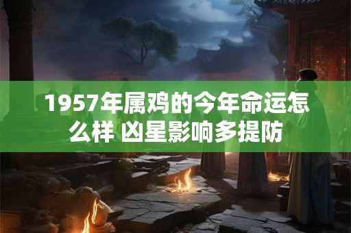 1957年属鸡的今年命运怎么样 凶星影响多提防