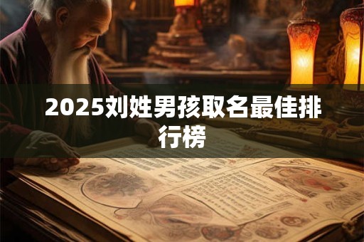 2025刘姓男孩取名最佳排行榜