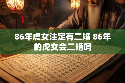 86年虎女注定有二婚 86年的虎女会二婚吗 86年虎女注定有二婚 86年的虎女会二婚吗