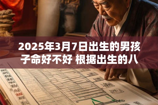 2025年3月7日出生的男孩子命好不好 根据出生的八字取名字