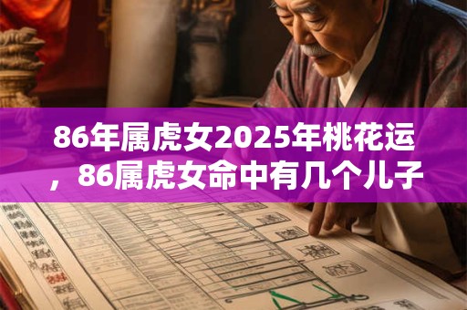 86年属虎女2025年桃花运，86属虎女命中有几个儿子？
