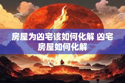 房屋为凶宅该如何化解 凶宅房屋如何化解