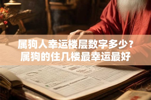 属狗人幸运楼层数字多少？属狗的住几楼最幸运最好