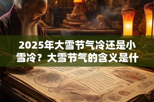 2025年大雪节气冷还是小雪冷?大雪节气的含义是什么? 2025年大雪节气冷还是小雪冷?大雪节气的含义是什么?