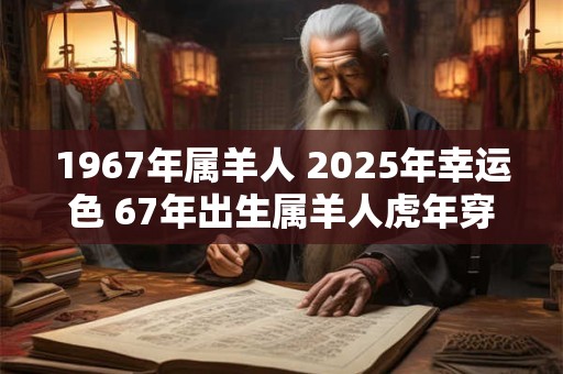 1967年属羊人 2025年幸运色 67年出生属羊人虎年穿什么颜色衣服好