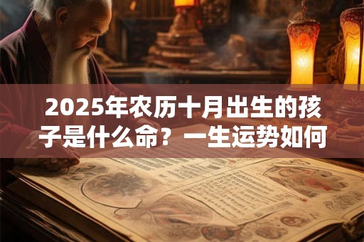 2025年农历十月出生的孩子是什么命？一生运势如何