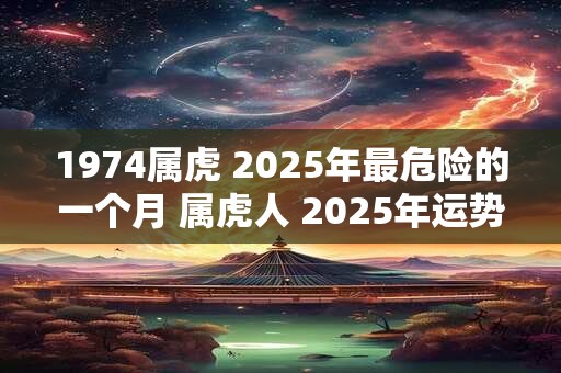 1974属虎 2025年最危险的一个月 属虎人 2025年运势如何 1974属虎 2025年最危险的一个月 属虎人 2025年运势如何