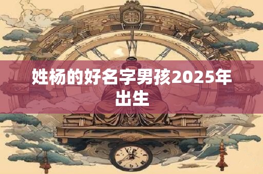 姓杨的好名字男孩2025年出生