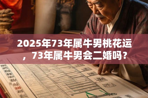 2026年73年属牛男桃花运，73年属牛男会二婚吗？