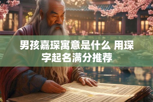 男孩嘉琛寓意是什么 用琛字起名满分推荐