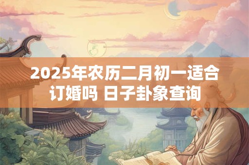 2025年农历二月初一适合订婚吗 日子卦象查询