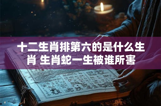 十二生肖排第六的是什么生肖 生肖蛇一生被谁所害