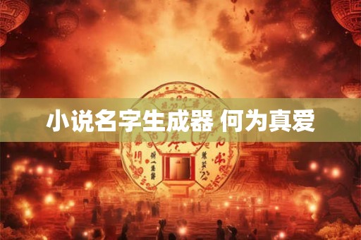 小说名字生成器 何为真爱