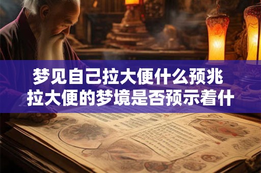 梦见自己拉大便什么预兆 拉大便的梦境是否预示着什么 梦见自己拉大便什么预兆 拉大便的梦境是否预示着什么