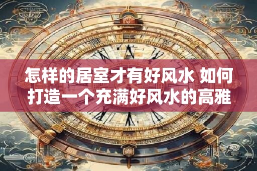 怎样的居室才有好风水 如何打造一个充满好风水的高雅居室