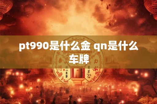pt990是什么金 qn是什么车牌