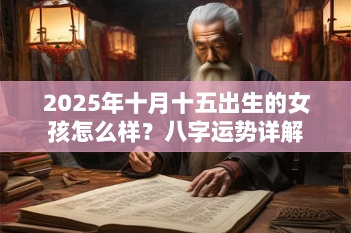 2025年十月十五出生的女孩怎么样？八字运势详解