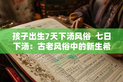 孩子出生7天下汤风俗  七日下汤：古老风俗中的新生希望