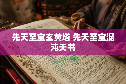 先天至宝玄黄塔 先天至宝混沌天书