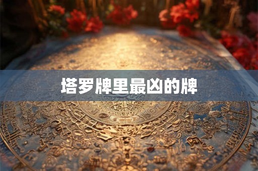 塔罗牌里最凶的牌