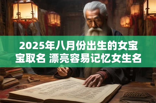 2025年八月份出生的女宝宝取名 漂亮容易记忆女生名字