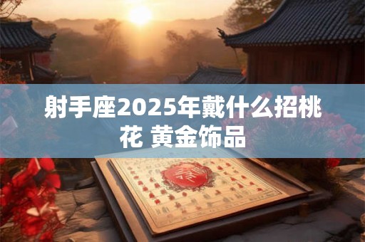 射手座2025年戴什么招桃花 黄金饰品