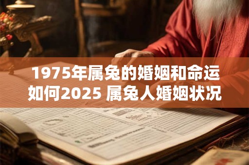 1975年属兔的婚姻和命运如何2025 属兔人婚姻状况如何 1975年属兔的婚姻和命运如何2025 属兔人婚姻状况如何