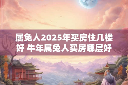 属兔人2025年买房住几楼好 牛年属兔人买房哪层好