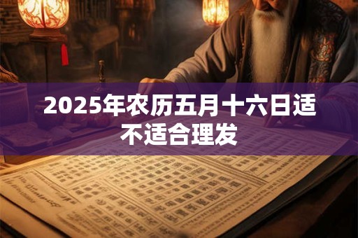 2025年农历五月十六日适不适合理发