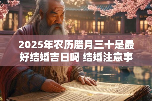 2025年农历腊月三十是最好结婚吉日吗 结婚注意事项分析