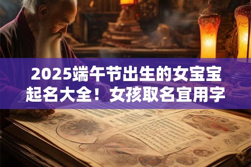 2025端午节出生的女宝宝起名大全！女孩取名宜用字带解释