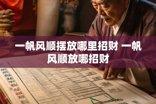 一帆风顺摆放哪里招财 一帆风顺放哪招财